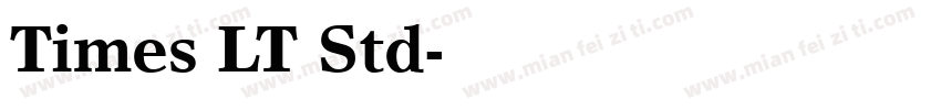 Times LT Std字体转换